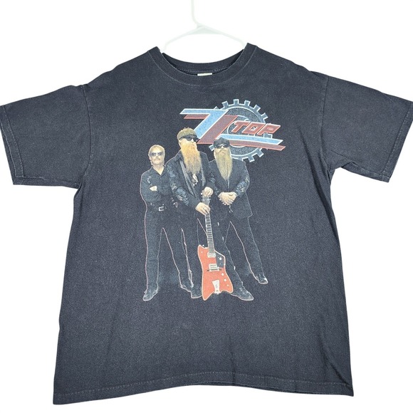 Tourneau Other - ZZ TOP 2007 Tour T-Shirt Mens Size Large Black Band Tee Dusty Hill Billy Gibbons
